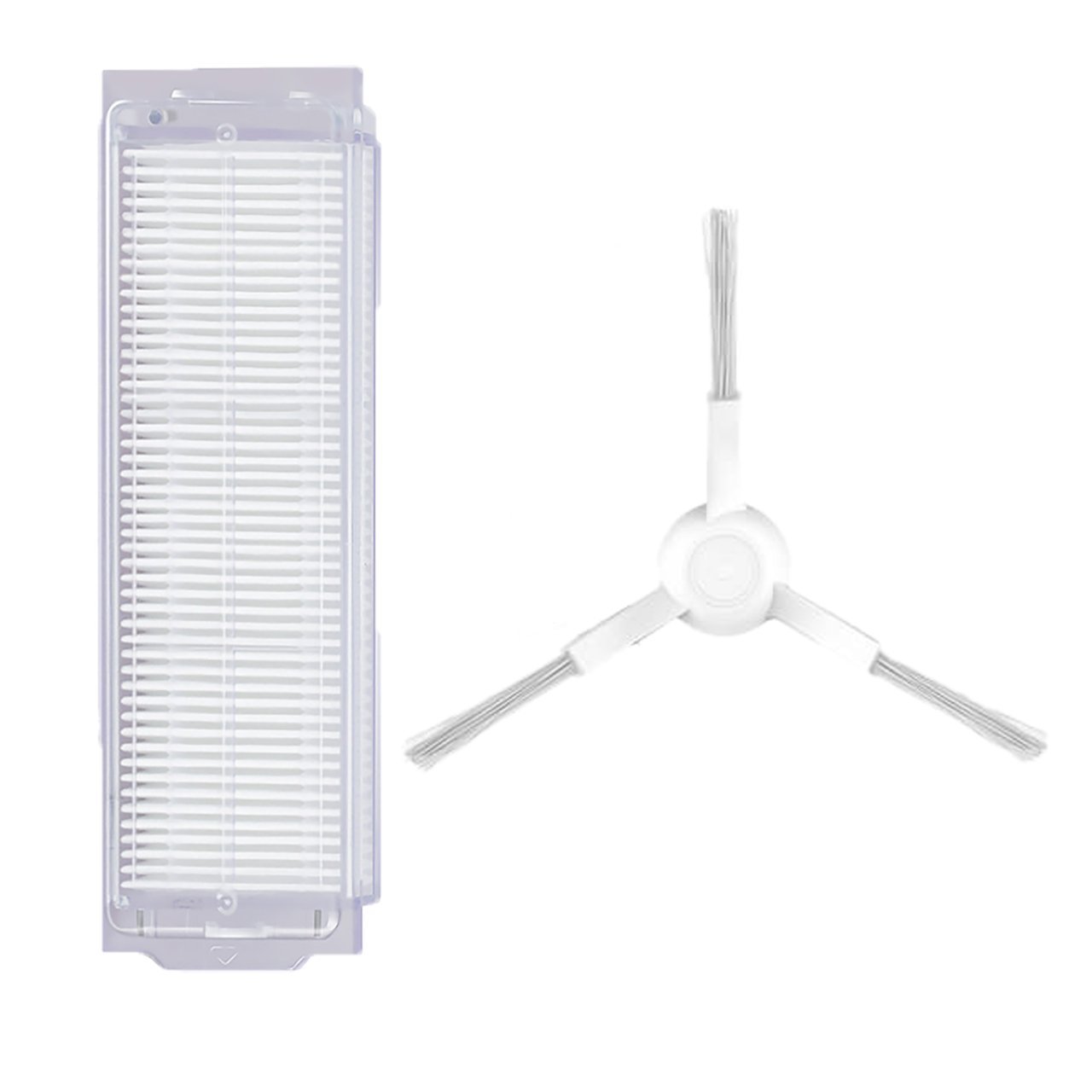 Xiaomi Mop Pro (STYTJ02YM) Uyumlu 2 Parça Yedek Beyaz Filtre Fırça Seti