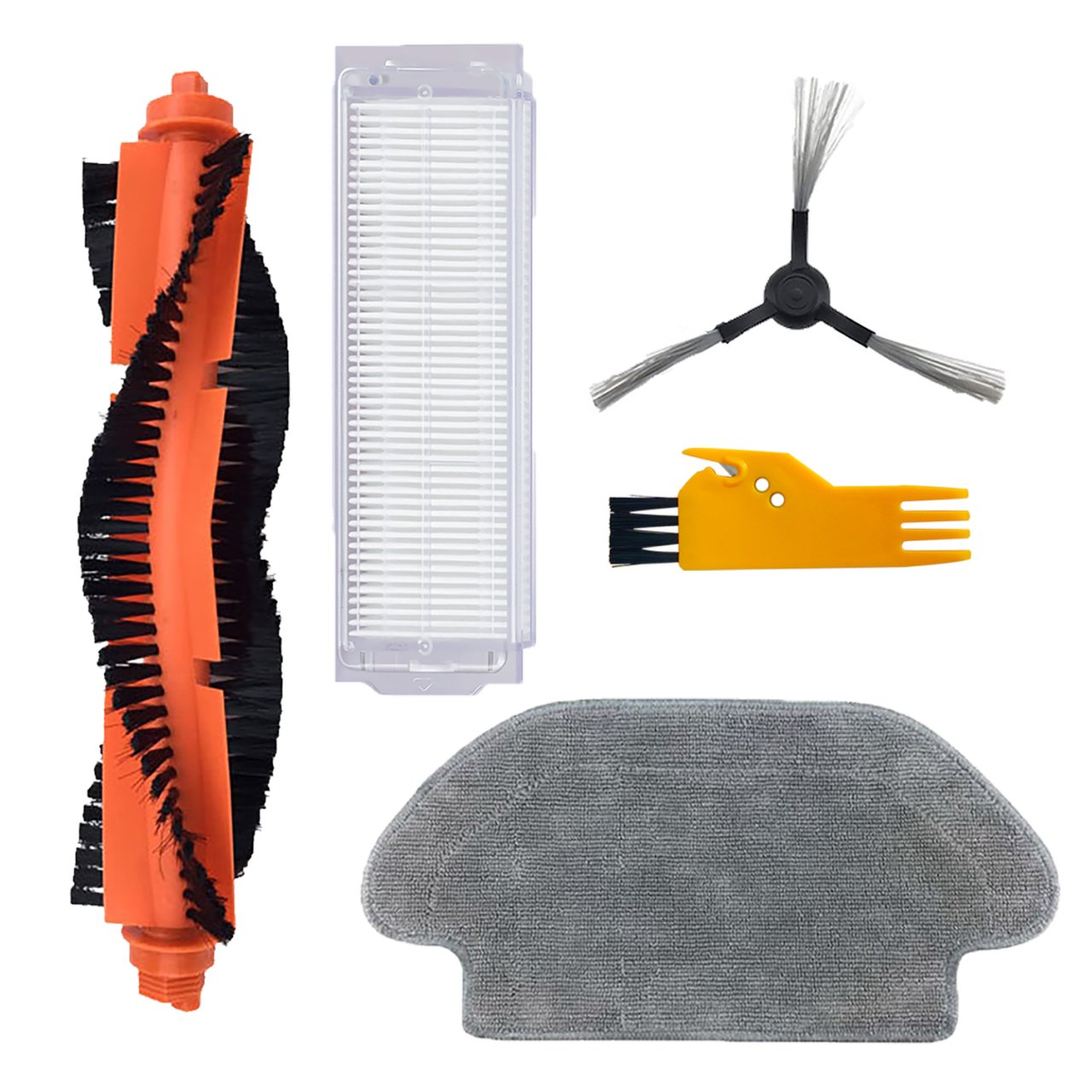 Xiaomi Mop Pro (STYTJ02YM) Uyumlu 4 Parça Yedek Filtre Fırça Seti