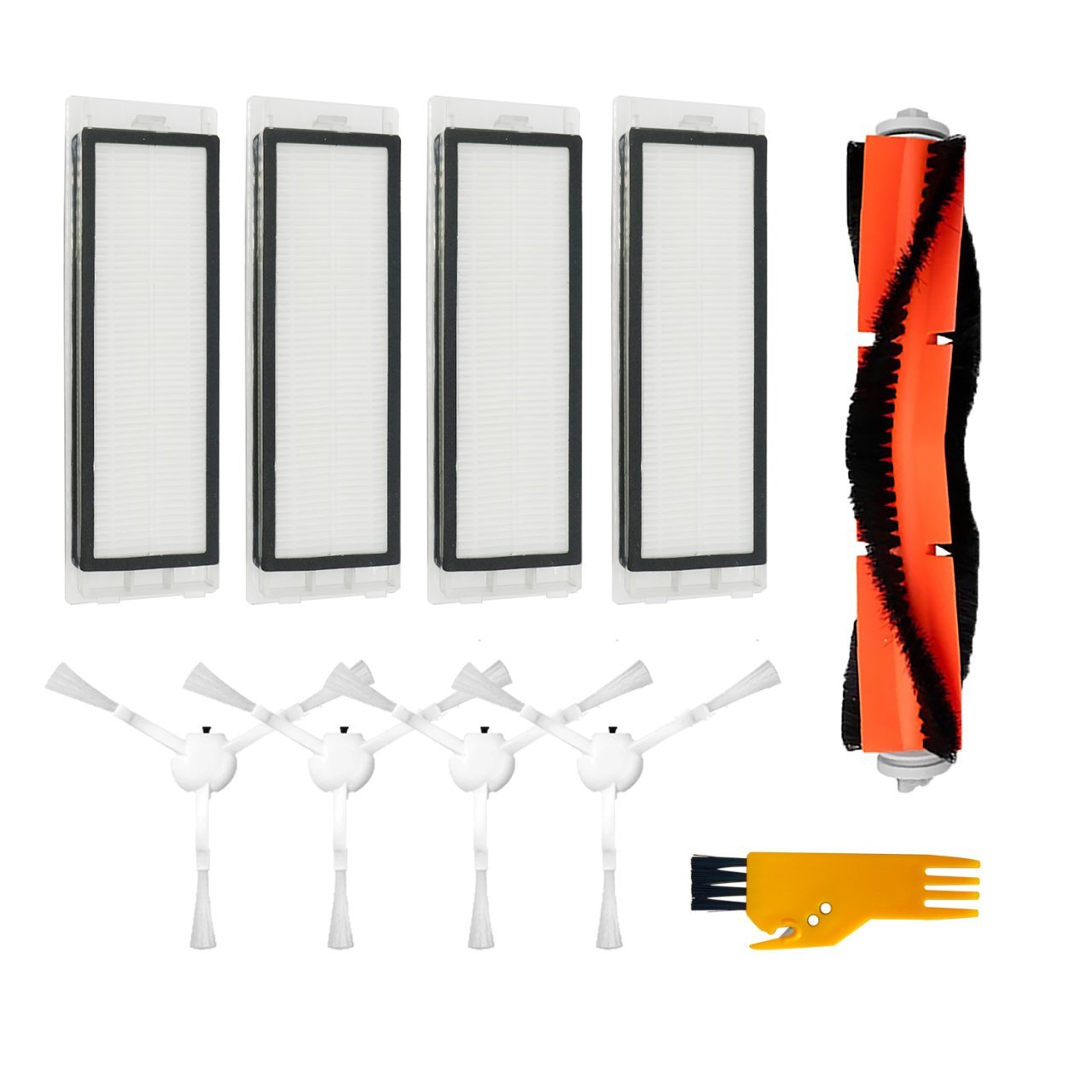 Xiaomi Dreame F9 (STYTJ01ZHM) Uyumlu 10 Parça Yedek Filtre Fırça Seti