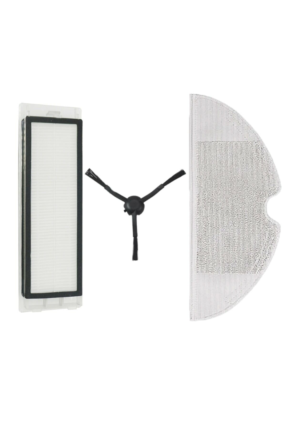 Xiaomi Mop 2 Pro + (stytj02zhm) Uyumlu 3 Parça Yedek Filtre Fırça Seti
