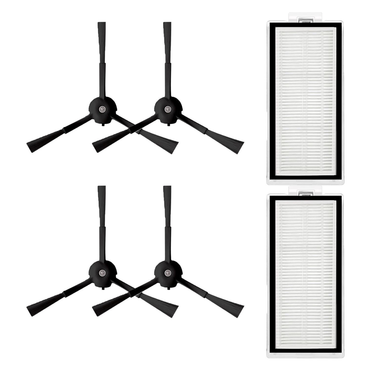 Roborock Q5 Pro , Q5 Pro Plus Uyumlu Siyah 6 Parça Yedek Set