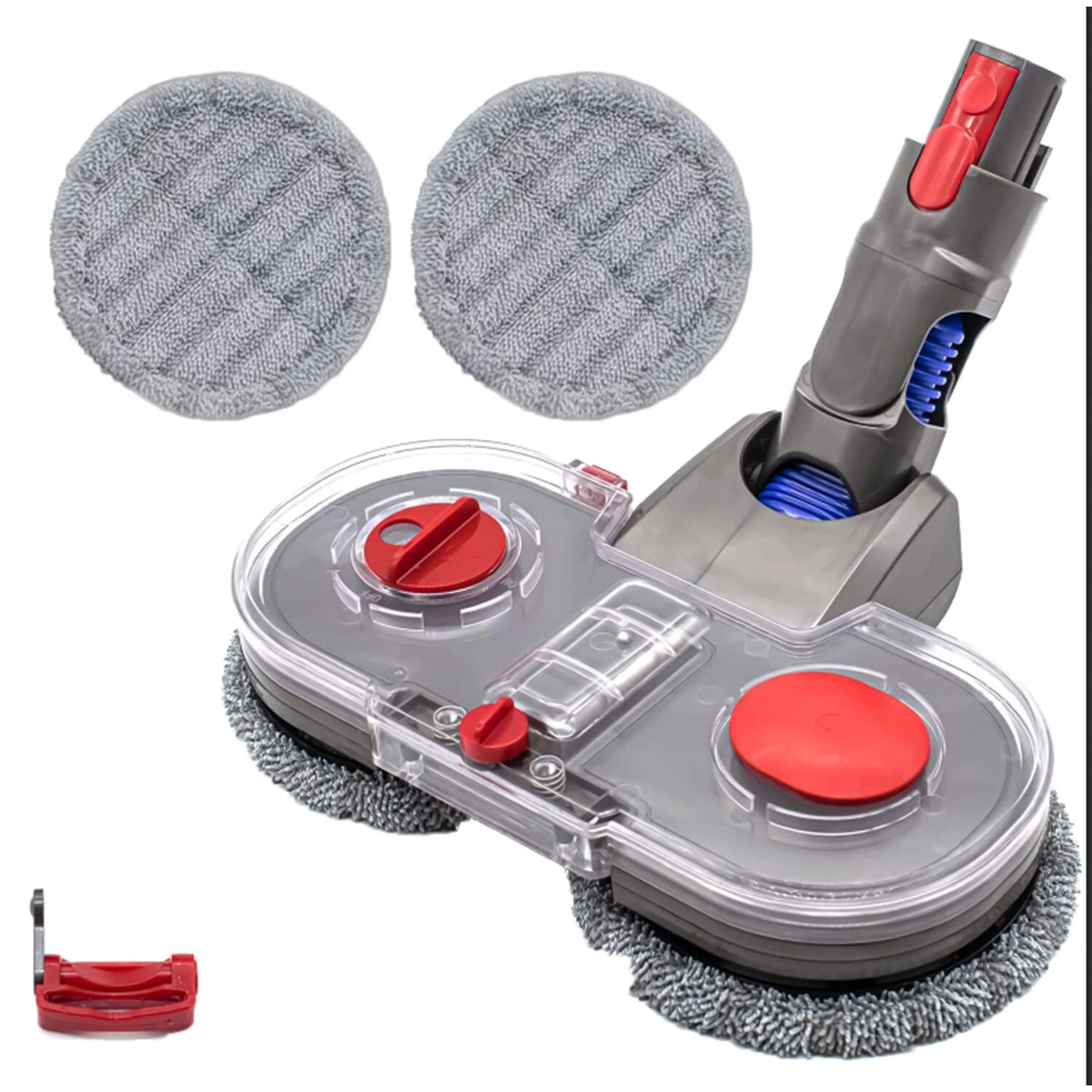 Dyson V7 Uyumlu Mop Başlığı + Tetik Kilidi+ 4 Adet Mop (Damlatmalı)