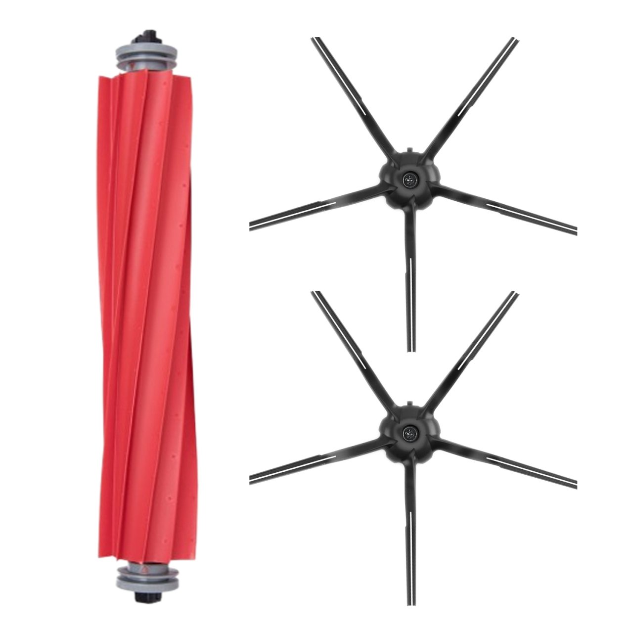 Roborock S7 Sonic Mopping Uyumlu 3 Parça Yedek Filtre Fırça Seti Siyah