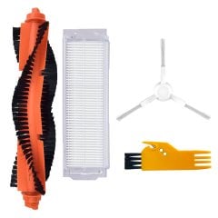 Xiaomi Mop Pro (STYTJ02YM) Uyumlu 4 Parça Yedek Beyaz Filtre Fırça Seti
