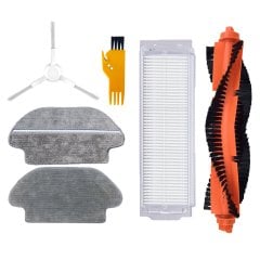 Xiaomi Mop Pro (STYTJ02YM) Uyumlu 6 Parça Yedek Beyaz Filtre Fırça Seti