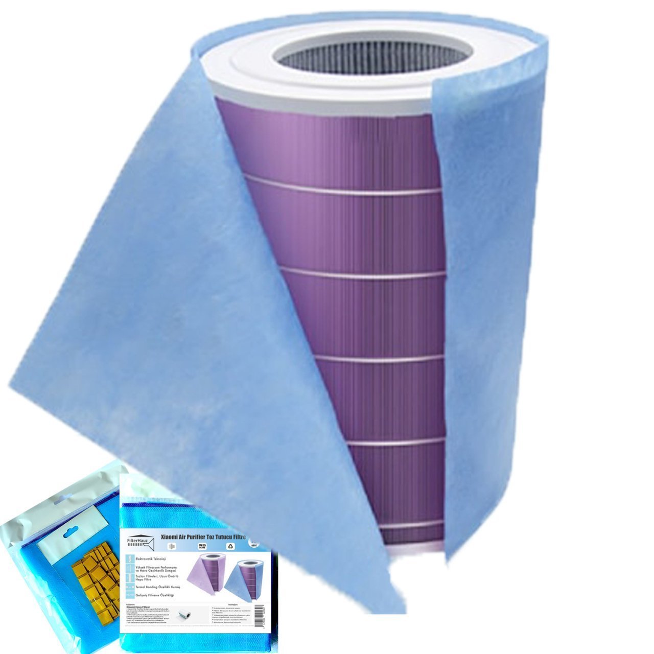 Xiaomi Air Purifier Pro/2/2S/2H/3H için Toz Tutucu Filtre 4 Adet