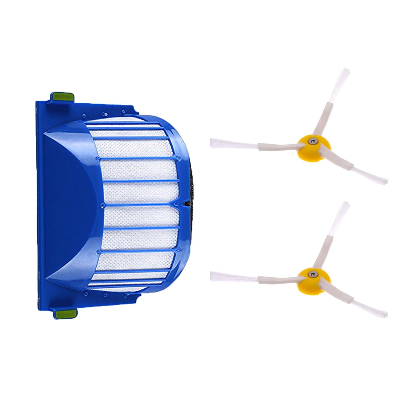 i-Robot Roomba 614 645 650 655 Uyumlu 3 Parça Yedek Filtre Fırça Seti