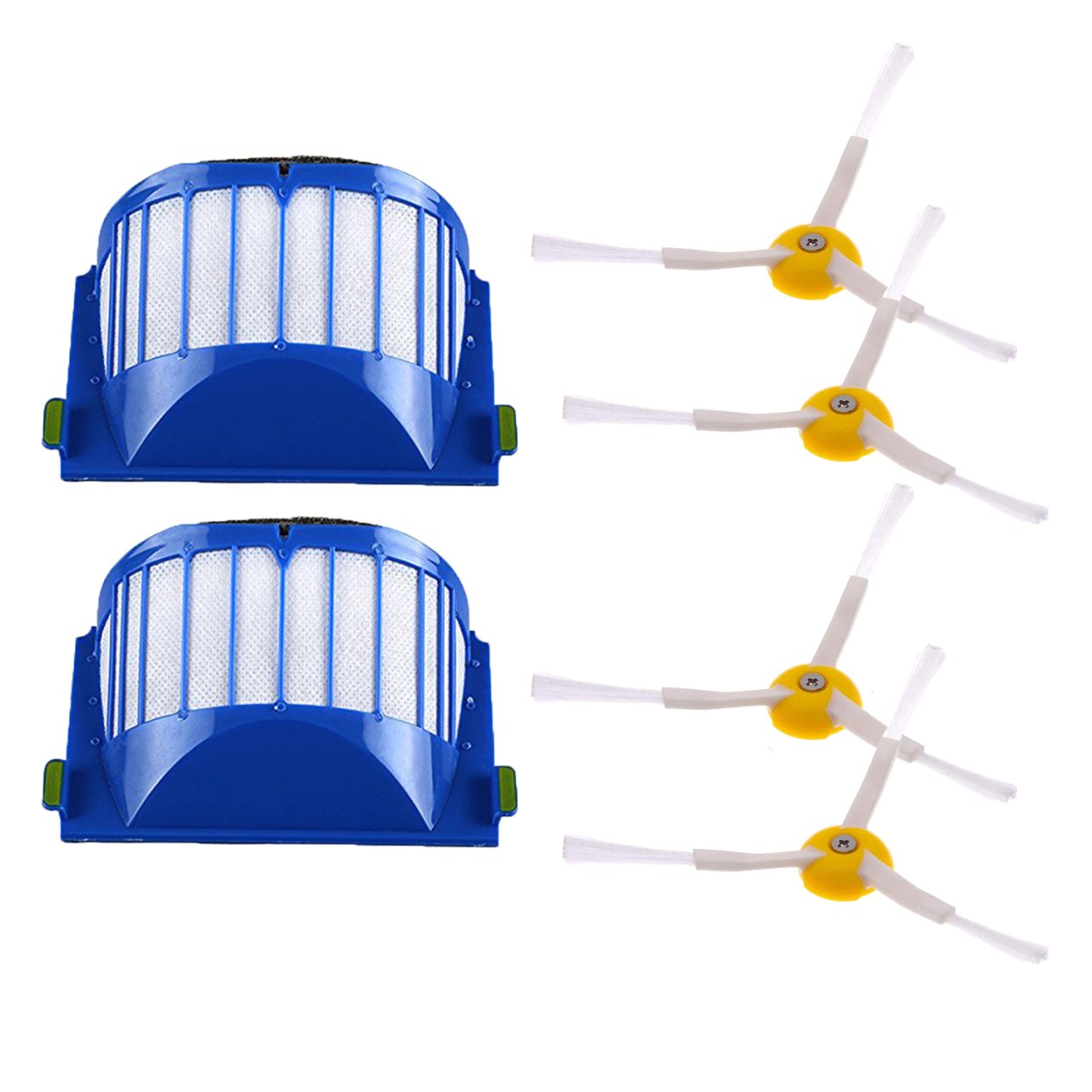 i-Robot Roomba 614 645 650 655 Uyumlu 6 Parça Yedek Filtre Fırça Seti