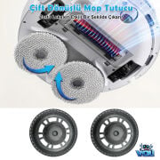 Dreame X40 ultra ,L40 Ultra uyumlu mop braketi , Mop Tutucu Braket 2 Adet