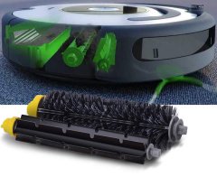 i Robot Roomba 600 Serisi Uyumlu 2 Adet Emici (Ana) Fırça Seti