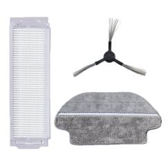 Xiaomi Mop Pro (STYTJ02YM) Uyumlu 3 Parça Yedek Filtre Fırça Seti
