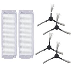 Xiaomi Mop Pro (STYTJ02YM) Uyumlu 6 Parça Yedek Filtre Fırça Seti