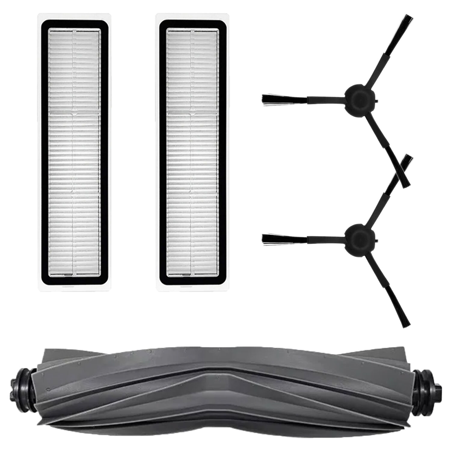 Dreame D9 Max Gen 2 uyumlu Hepa Filtre Yan ve Ana Fırça Seti Yedek set
