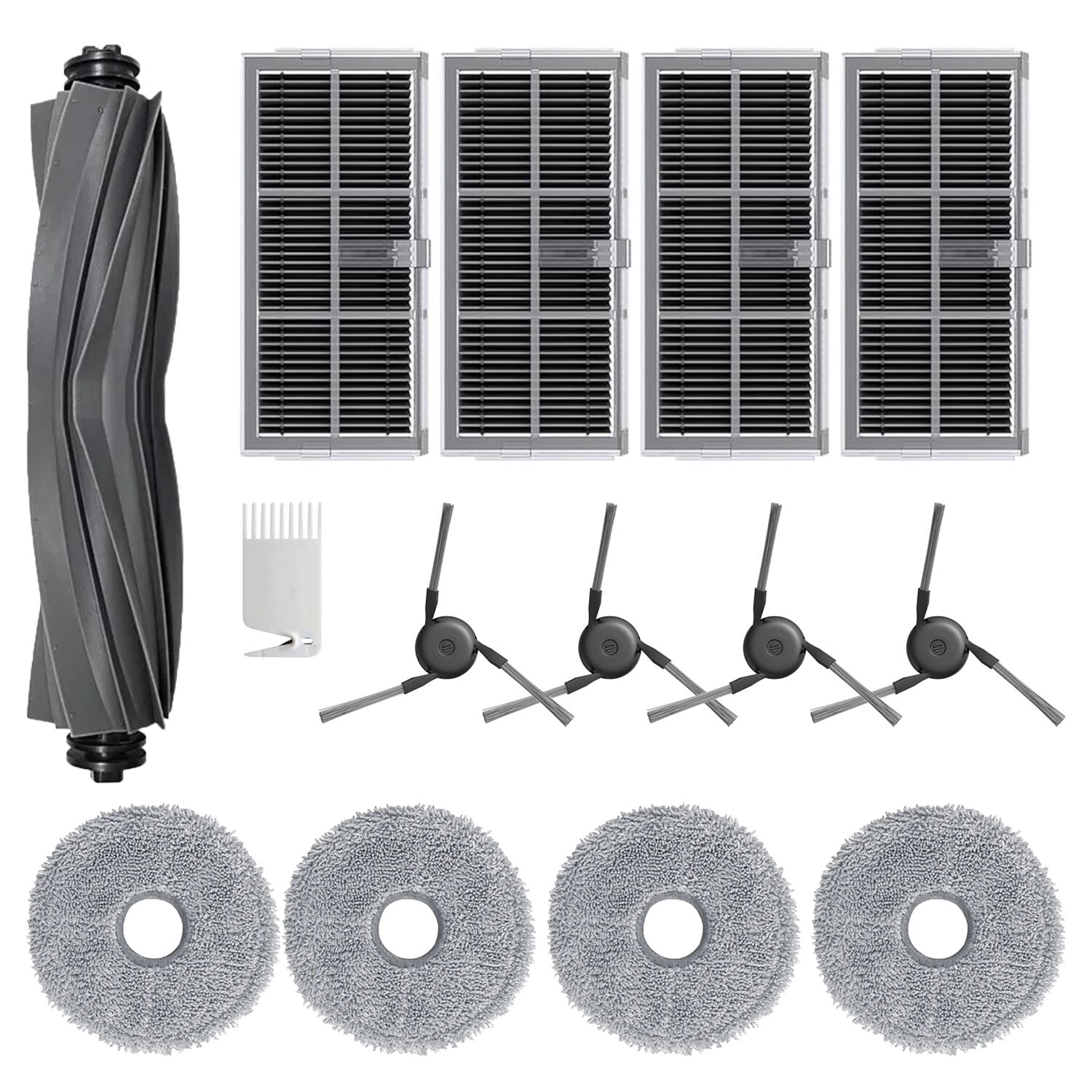 Dreame X40 Ultra L40 Ultra uyumlu yedek 14 Parça Avantajlı Yedek Fırça Filtre SET