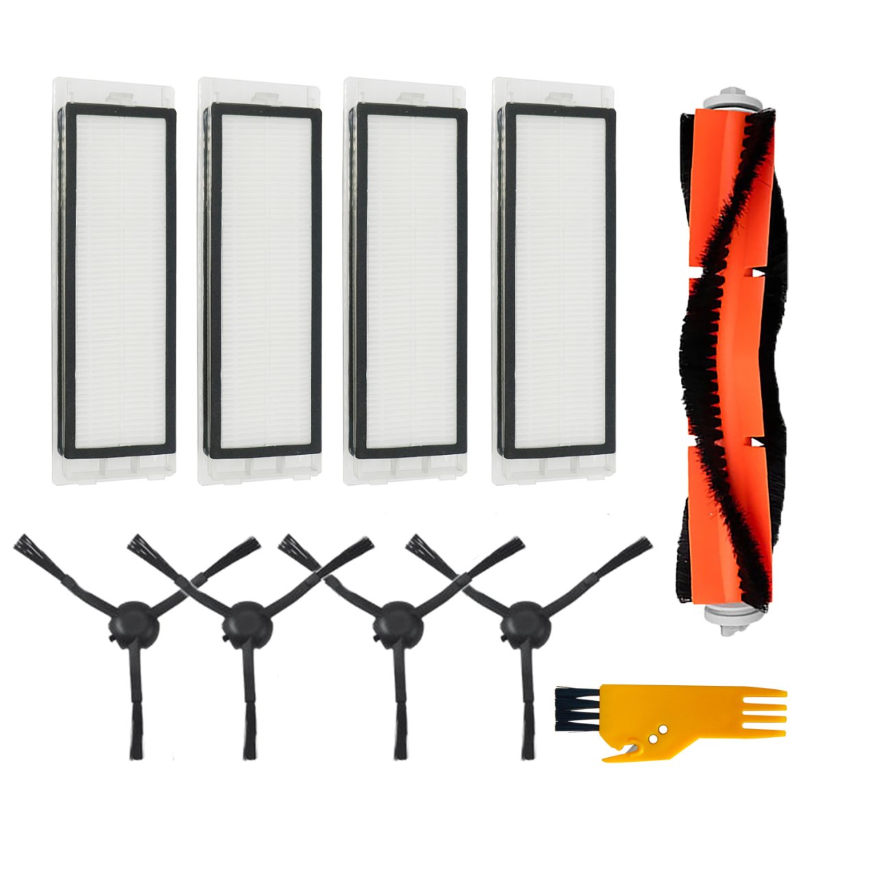 Xiaomi Mop 2 Pro + (STYTJ02ZHM) Uyumlu 10 Parça Yedek Filtre Fırça Seti
