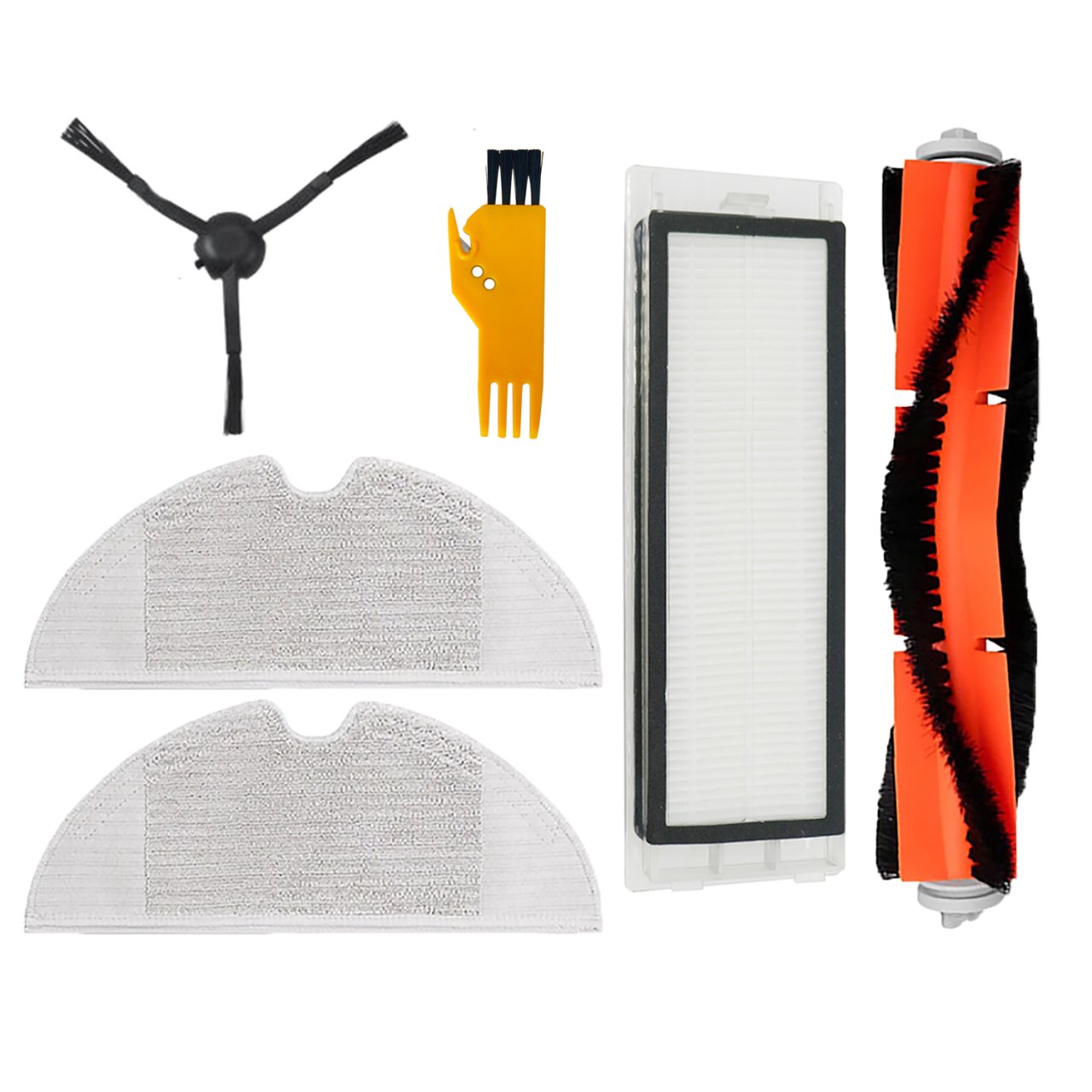 Xiaomi Mop 2 Pro + (STYTJ02ZHM) Uyumlu 6 Parça Yedek Filtre Fırça Seti