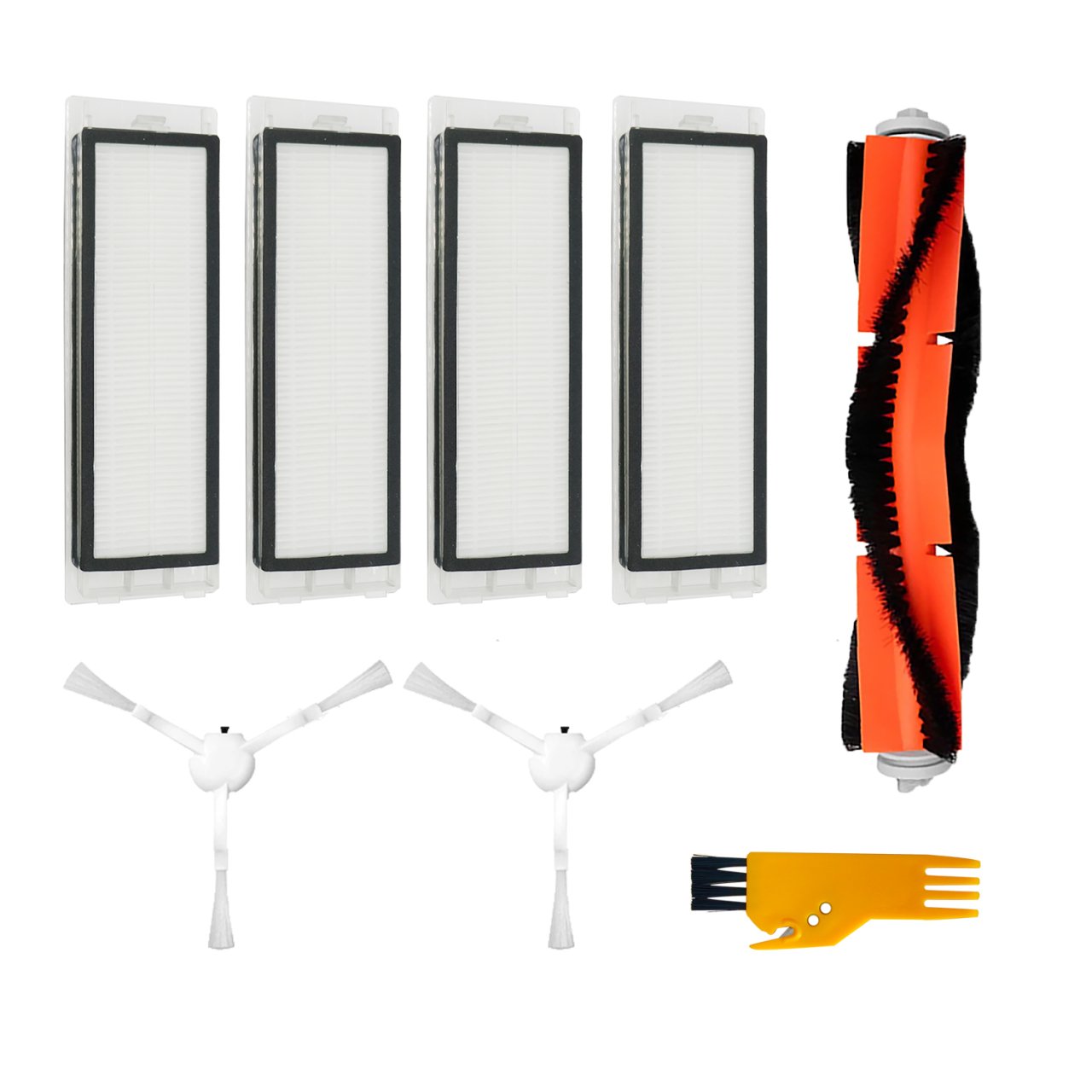 Xiaomi Dreame F9 (STYTJ01ZHM) Uyumlu 8 Parça Yedek Filtre Fırça Seti