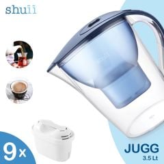 Jugg I Su Arıtma Sürahisi + 9 adet Filtre I Pure+ ve Maxtra+ Filtreleri ile Uyumlu