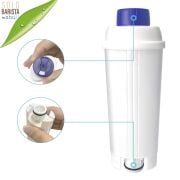 Pure Kafe DS012 - Delonghi DLSC002 için 10 Adet Kahve Makinesi Su Filtresi