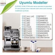 Pure Kafe DS012 - Delonghi DLSC002 için 10 Adet Kahve Makinesi Su Filtresi