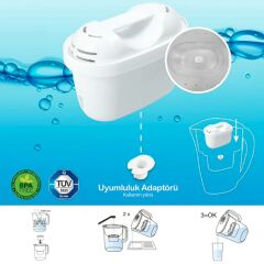Pure+ I Su Arıtma Filtresi (4 Adet Filtre ) I Shuii Jugg ve Brita Maxtra+ ile Uyumlu