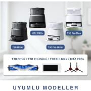 Ecovacs Deebot T30 Omni, T30 Pro Omni için 25 adet aksesuar seti, yedek aksesuar