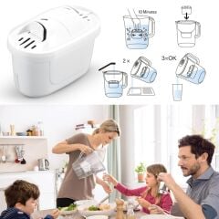 PurePro I Su Arıtma Sürahisi Filtresi (4 Adet Filtre ) I Jugg ve Brita Maxtra+ Pro ile Uyumlu