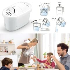 PurePro I Su Arıtma Sürahisi Filtresi (12 Adet Filtre ) I Jugg ve Brita Maxtra+ Pro ile Uyumlu