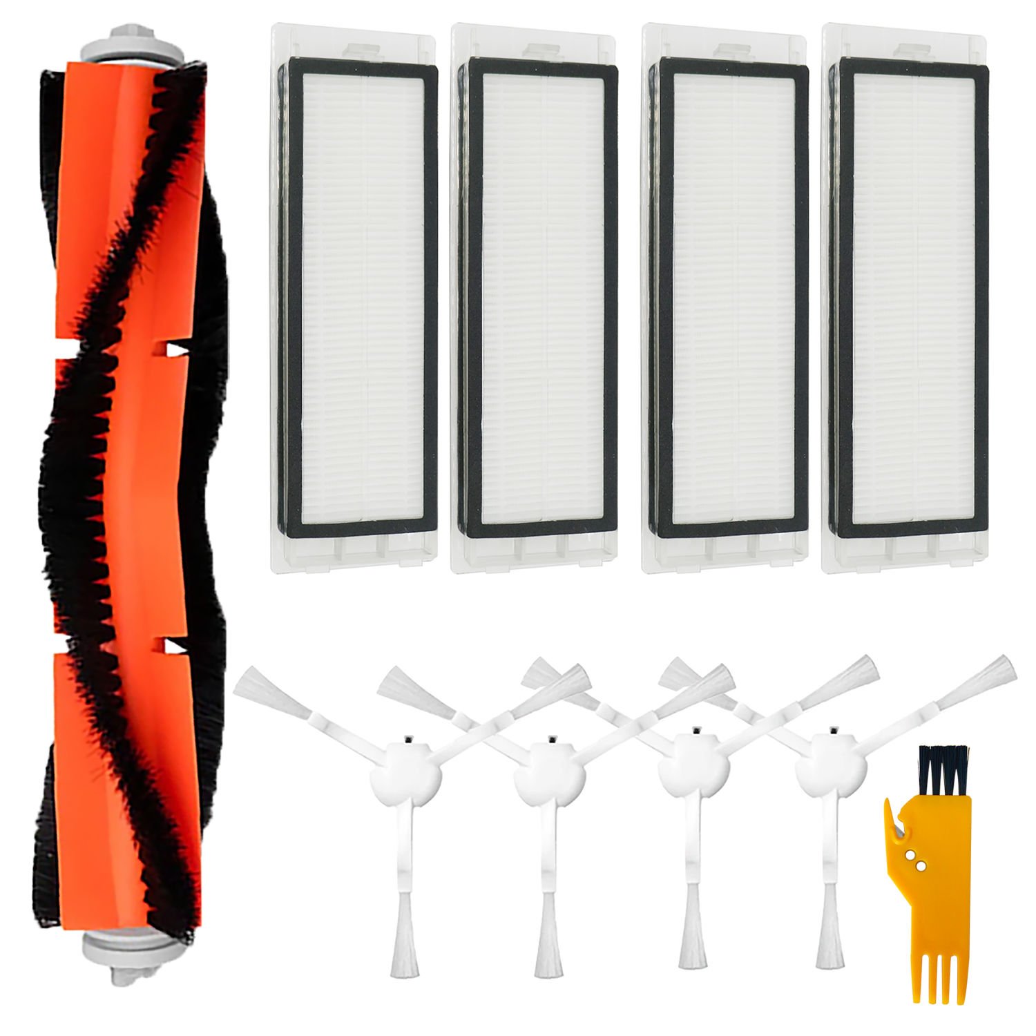Xiaomi Vacuum Mop 2C (XMSTJQR2C) Uyumlu 10 Parça Filtre Fırça Seti