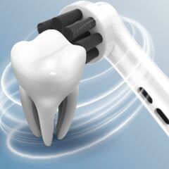 Charcoal - Ekstra Beyazlık Oral-B Uyumlu Diş Fırçası Başlığı - 4 Adet Yedek Başlık