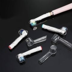 Şarjlı Diş Fırçası Başlıkları Için Koruma Kapağı 4 Adet - Oral-B Başlıkları ile Uyumlu