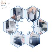 Pure Kafe BS012 -Bosch Siemens için Kahve Makinesi Su Filtresi 4 ADET