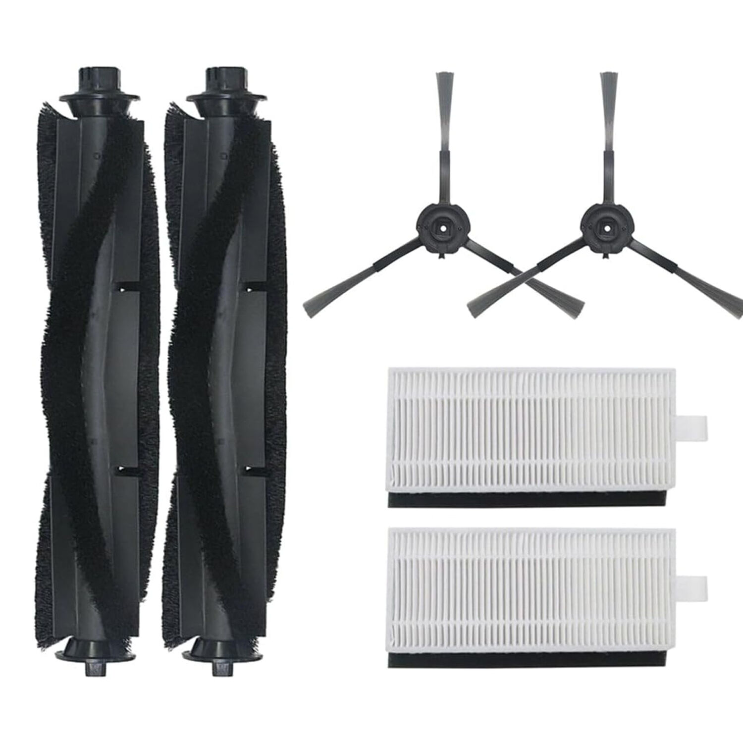 Lydsto R1 Pro HD-STYTJ-W03 Uyumlu 2 Ana Fırça 2 Yan Fırça 2 Hepa Filtre Yedek Seti