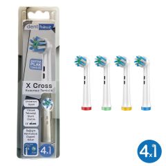 Kombo set X Cross + Kids Fun Yumuşak Oral-B Uyumlu Yedek Diş Fırçası Başlıkları