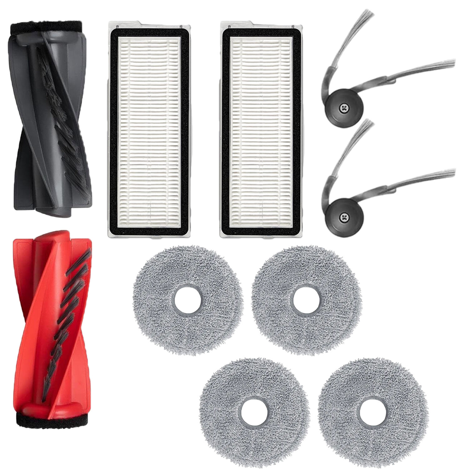 Roborock QRevo Edge , Q Revo Edge C , S5A için Avantajlı Paket Mop Bezli Filtre Fırça Yedek Set
