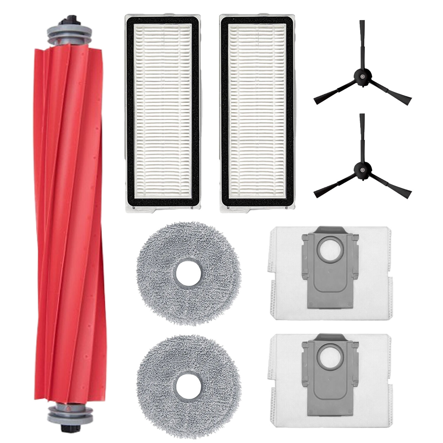 Roborock Q Revo MaxV , QRevo Pro / S / Plus için Avantajlı Paket Mop Bezli Filtre Fırça Yedek Set