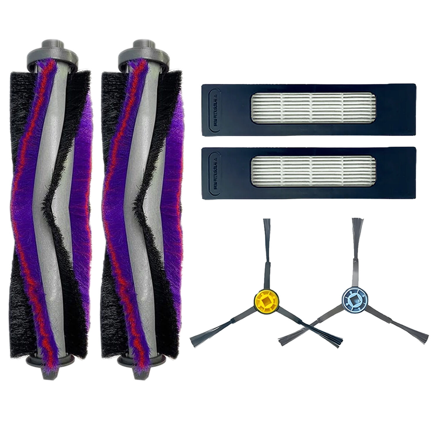 Fakir Robert Rs 770 780 için 2 Ana fırça 2 Hepa Filtre 2 Yan Fırça