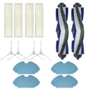 Tefal RG7447 X-plorer Serie 60 için  Fırça Filtre Mop Bezi Seti 1 Yıllık Yedek Set 14 parça
