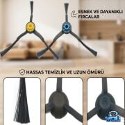 Midea M7 ve M7 Pro için 2 Adet Yan Fırça