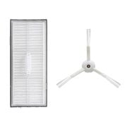 Roborock S8 , S8 Plus , S8 Pro Ultra Uyumlu Beyaz Filtre Fırça Mop Yedek Set