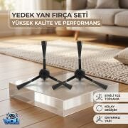 Grundig Uyumlu VCR 4230  6230 230 için 2 ana Fırça 2 yan fırça 2 hepa filtre