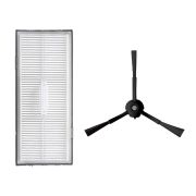 Roborock S8 , S8 Plus , S8 Pro Ultra Uyumlu Siyah Filtre Fırça Mop Yedek Set