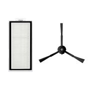 Roborock Q5 Pro , Q5 Pro Plus Uyumlu Siyah 3 Parça Yedek Set