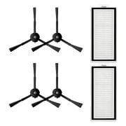 Roborock Q5 Pro , Q5 Pro Plus Uyumlu Siyah 6 Parça Yedek Set