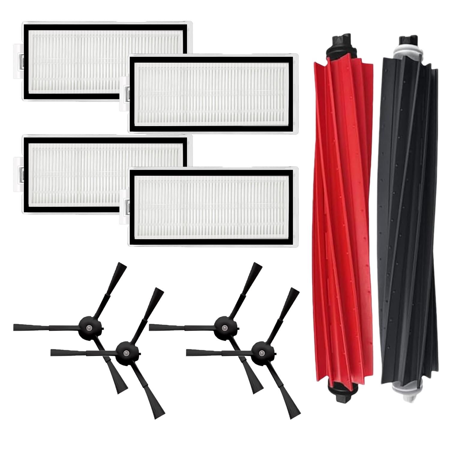 Roborock Q5 Pro , Q5 Pro Plus Uyumlu Siyah 10 Parça Yedek Set