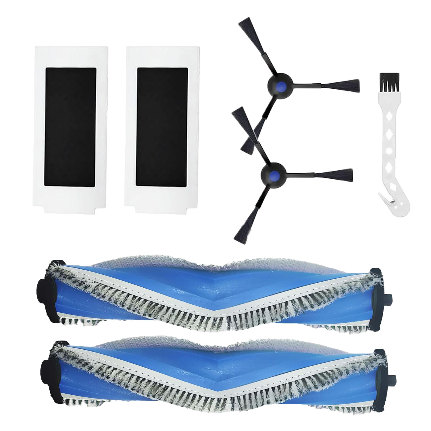 Ecovacs DEEBOT T30S T30S Care ve Combo Yedek 2 Ana Fırçaı set