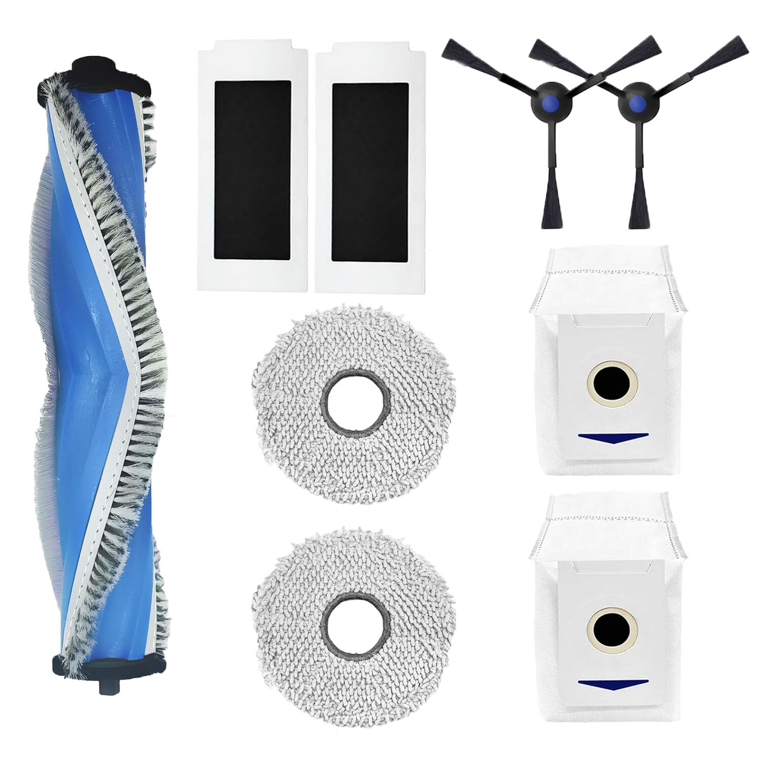 Ecovacs DEEBOT T30 Omni , T30 Pro Yedek Parça Seti Fırça Toz Torbası Mop bezi