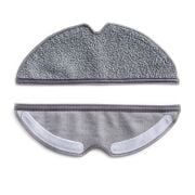 Robot Süpürge Siyah ve Geri Mop Bezi Seti Roborock  Q7 , S6 , S5  ve E Serileri ile uyumlu  4 Adet