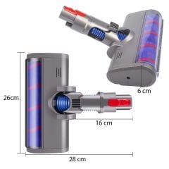 Dyson V8 Uyumlu Roller Başlığı - Led Işıklı Başlık