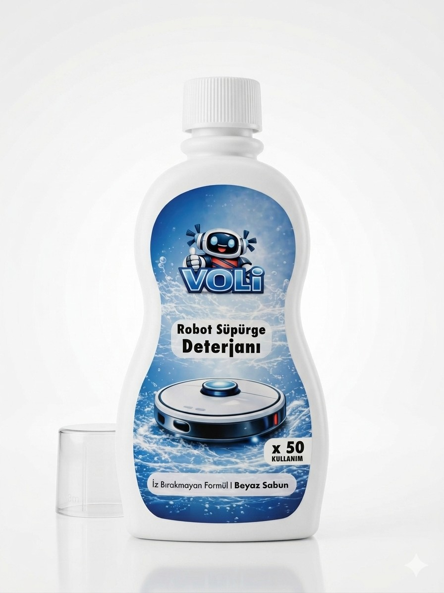 Ultra-Shine Robot Süpürge Deterjanı – Leke Karşıtı I Üstün Beyaz Sabun Etkisi (500 ml • 50 Kullanım)